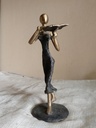 Statuette Lectrice en Bronze