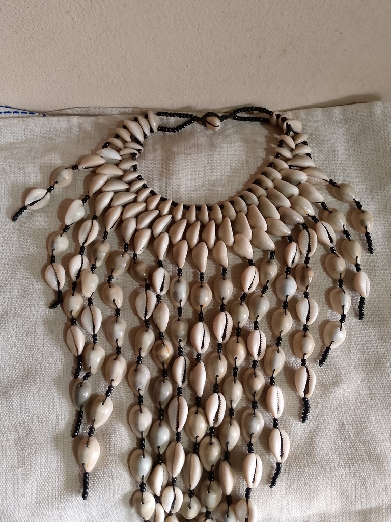 Collier Mode Cauris Perles Afrique