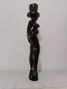 Statuette Femme Africaine en Bois Ébène : Art Africain