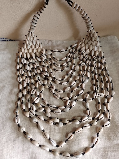 Collier Bohème Cauris Perles Afrique